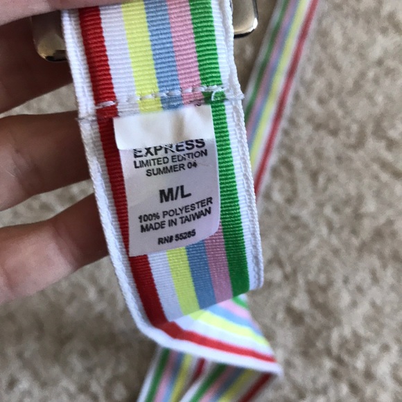 Rainbow stripped belt from Express - Picture 4 of 4
